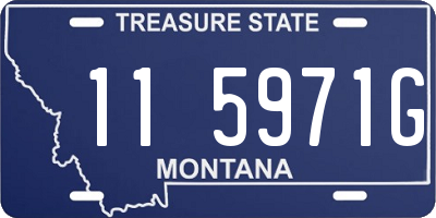 MT license plate 115971G