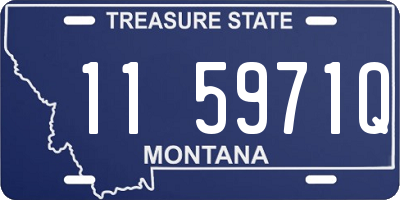 MT license plate 115971Q