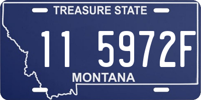 MT license plate 115972F