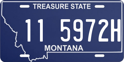 MT license plate 115972H