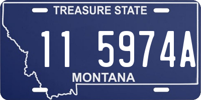 MT license plate 115974A