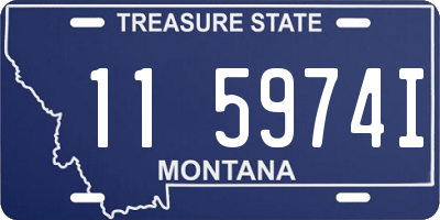MT license plate 115974I