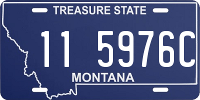 MT license plate 115976C