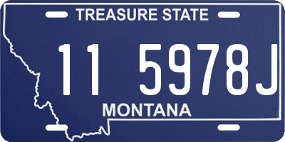 MT license plate 115978J