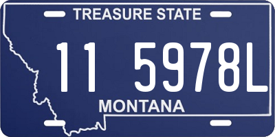 MT license plate 115978L