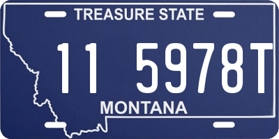 MT license plate 115978T