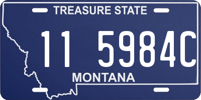 MT license plate 115984C