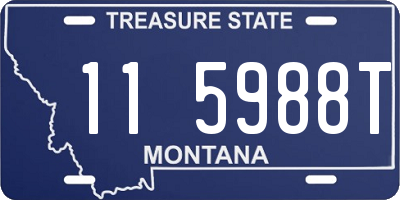 MT license plate 115988T