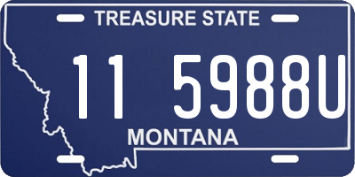 MT license plate 115988U