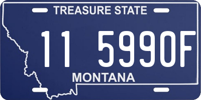 MT license plate 115990F