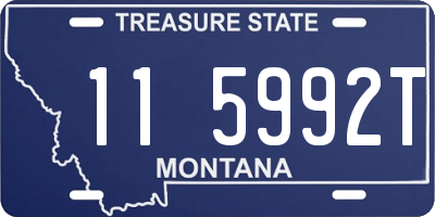 MT license plate 115992T