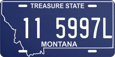 MT license plate 115997L