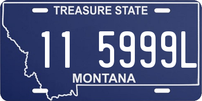 MT license plate 115999L