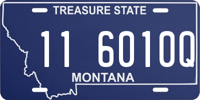 MT license plate 116010Q