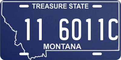 MT license plate 116011C