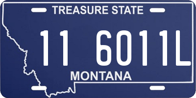 MT license plate 116011L