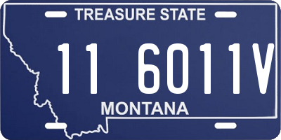 MT license plate 116011V