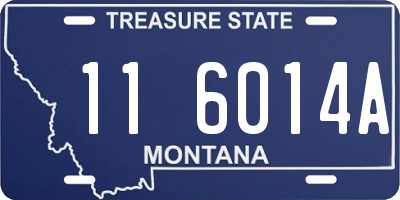 MT license plate 116014A