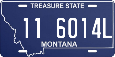 MT license plate 116014L