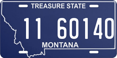 MT license plate 116014O