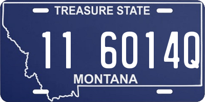 MT license plate 116014Q