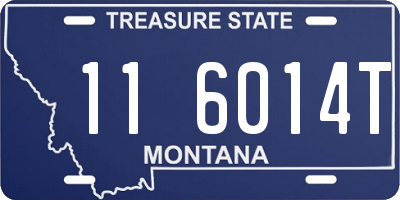 MT license plate 116014T