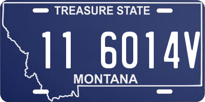 MT license plate 116014V
