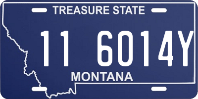 MT license plate 116014Y