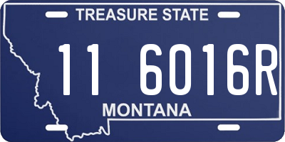 MT license plate 116016R