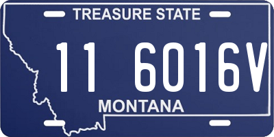 MT license plate 116016V
