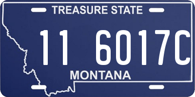MT license plate 116017C