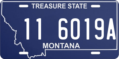 MT license plate 116019A