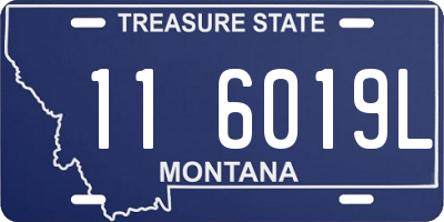 MT license plate 116019L