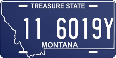 MT license plate 116019Y