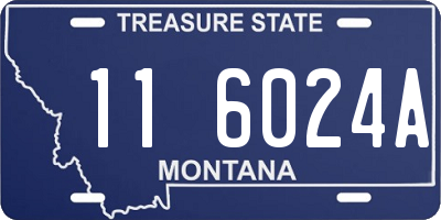 MT license plate 116024A