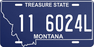 MT license plate 116024L