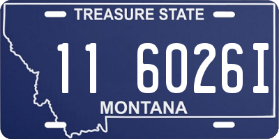 MT license plate 116026I