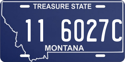 MT license plate 116027C
