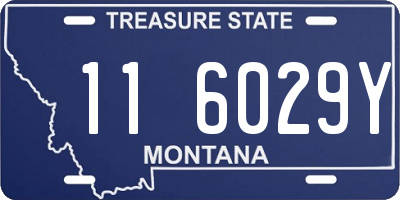 MT license plate 116029Y