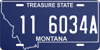 MT license plate 116034A