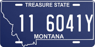 MT license plate 116041Y