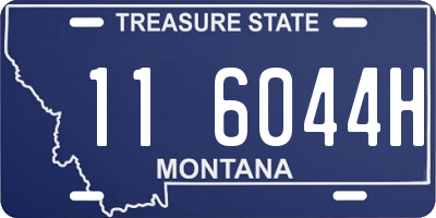 MT license plate 116044H