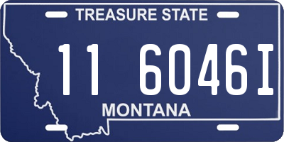 MT license plate 116046I