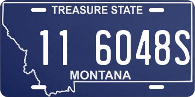 MT license plate 116048S