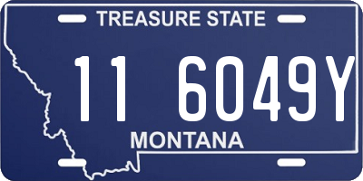 MT license plate 116049Y