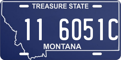 MT license plate 116051C