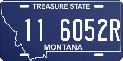 MT license plate 116052R