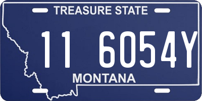 MT license plate 116054Y