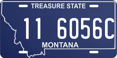 MT license plate 116056C
