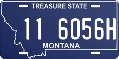 MT license plate 116056H